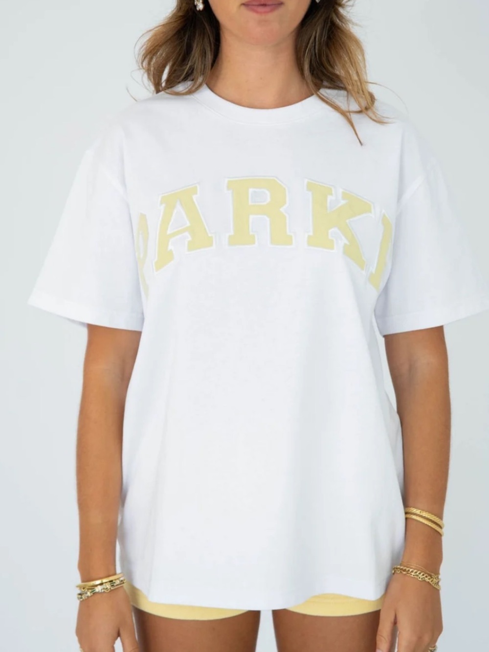 PARKE Varsity Yellow + White T-Shirt